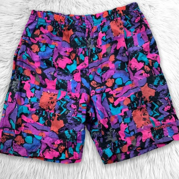 Reebok Other - Vintage 90's Mens Reebok Swim Trunks Nylon Shorts